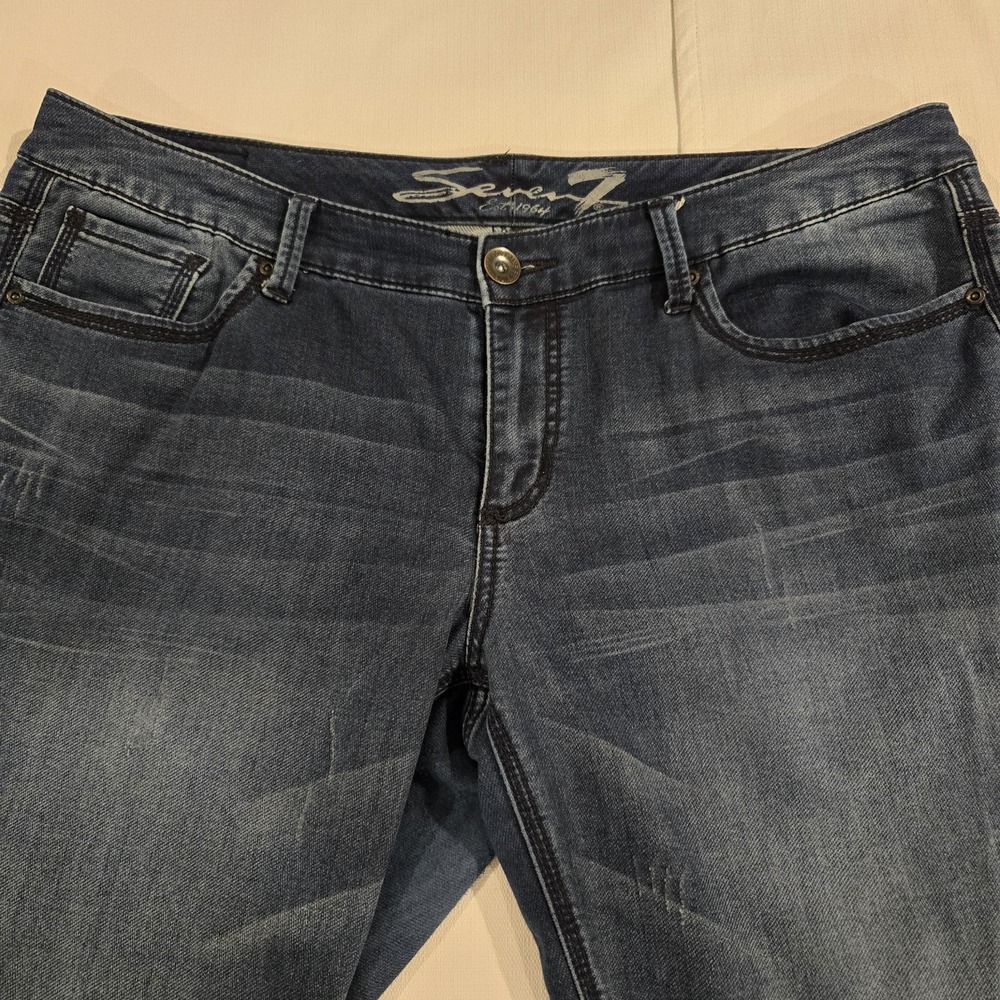 Seven7 Luxe Women's Skinny Jeans Distressed Size 18